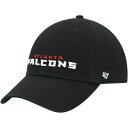 フォーティーセブンブランド ファルコンズ スクリプト メンズ 黒色 ブラック MEN'S 【 47 BRAND 47 BRAND FALCONS CLEAN UP SCRIPT ADJUSTABLE HAT - / BLACK 】 バッグ キャップ 帽子 メンズキャップ 帽子 キャッ