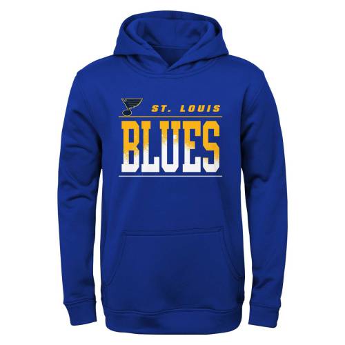 アウタースタッフ ブルース フーディー パーカー 青色 ブルー ジュニア キッズ 【 OUTERSTUFF BLUES PLAY-BY-PLAY PULLOVER HOODIE - BOYS' GRADE SCHOOL / BLUE 】 ベビー マタニティ トップス