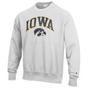 チャンピオン アイオワ ロゴ スウェットシャツ トレーナー メンズ 灰色 グレー MEN'S 【 CHAMPION IOWA ARCH OVER LOGO PULLOVER SWEATSHIRT - / GREY 】 メンズファッション トップス