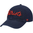 フォーティーセブンブランド ペイトリオッツ レディース 青色 ブルー WOMEN'S 【 47 BRAND PATRIOTS VOCAL CLEAN UP ADJUSTABLE HAT BLUE 】