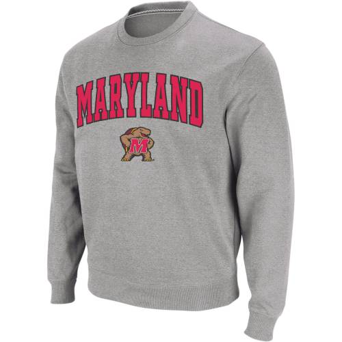 コロシアム メリーランド ロゴ クルー スウェットシャツ トレーナー メンズ 灰色 グレー & MEN'S 【 COLOSSEUM MARYLAND ARCH LOGO CREW NECK SWEATSHIRT - / GREY 】 メンズファッション トップス