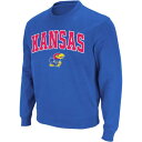 コロシアム カンザス ロゴ クルー スウェットシャツ トレーナー メンズ 青色 ブルー & MEN'S 【 COLOSSEUM KANSAS ARCH LOGO CREW NECK SWEATSHIRT - / BLUE 】 メンズファッション トップス