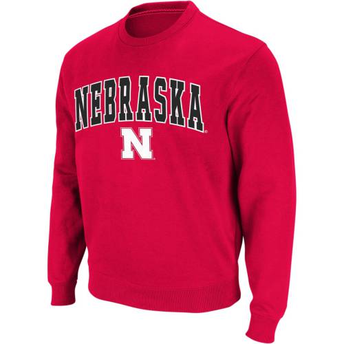 コロシアム ネブラスカ ロゴ クルー スウェットシャツ トレーナー メンズ 赤 レッド & MEN'S 【 COLOSSEUM NEBRASKA ARCH LOGO CREW NECK SWEATSHIRT - / RED 】 メンズファッション トップス