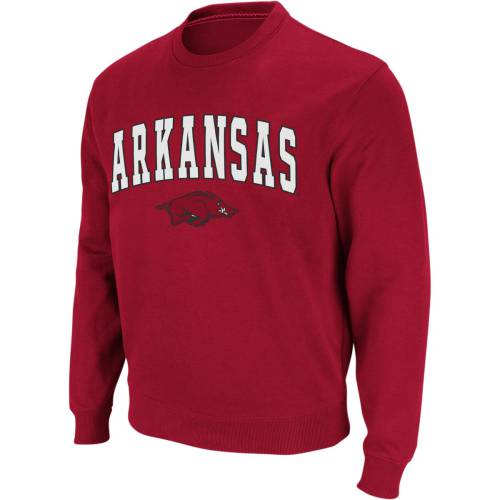 コロシアム アーカンソー ロゴ クルー スウェットシャツ トレーナー メンズ 赤 レッド & MEN'S 【 COLOSSEUM ARKANSAS ARCH LOGO CREW NECK SWEATSHIRT - / RED 】 メンズファッション トップス