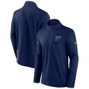 ファナティクス ブルース オーセンティック プロ ジャケット メンズ 青色 ブルー MEN'S 【 FANATICS BLUES AUTHENTIC PRO RINK 3/ZIP JACKET - / BLUE 】 メンズファッション コート