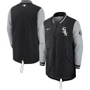 ナイキ 白色 ホワイト フルジップ ジャケット メンズ 黒色 ブラック ホワイトソックス MEN'S 【 NIKE WHITE SOX DUGOUT FULL-ZIP JACKET - / BLACK 】 メンズファッション コート