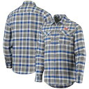 アンティグア アイランダース スリーブ メンズ 青色 ブルー 長袖 MEN'S 【 SLEEVE ANTIGUA ISLANDERS EASE PLAID BUTTONUP SHIRT BLUE 】