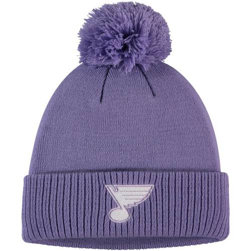 アディダス ブルース ニット メンズ 紫 パープル MEN'S 【 ADIDAS BLUES 2022 HOCKEY FIGHTS CANCER KNIT HAT - / PURPLE 】 バッグ キャップ 帽子 メンズキャップ 帽子 キャップ