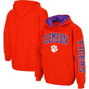 コロシアム クレムソン チーム フーディー パーカー 橙 オレンジ ジュニア キッズ 【 COLOSSEUM CLEMSON 2-HIT TEAM PULLOVER HOODIE - BOYS' GRADE SCHOOL / ORANGE 】 ベビー マタニティ トップス