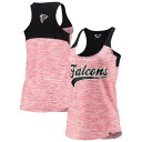 ファルコンズ タンクトップ レディース 黒色 ブラック ニューエラ WOMEN'S 【 NEW ERA NEW ERA FALCONS SPACE DYE SCOOP NECK RACERBACK TANK - / BLACK 】 レディースファッション トップス Tシャツ カットソー