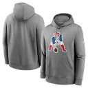 ナイキ ペイトリオッツ クラブ フリース フーディー パーカー メンズ 灰色 グレー MEN'S 【 NIKE PATRIOTS REWIND CLUB FLEECE PULLOVER HOODIE - / GREY 】 メンズファッション トップス