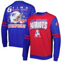 ミッチェル&ネス ペイトリオッツ スウェットシャツ トレーナー メンズ 赤 レッド & 2.0 MEN'S 【 MITCHELL & NESS MITCHELL NESS PATRIOTS ALL OVER PULLOVER SWEATSHIRT - / RED 】 メンズファッション トップス