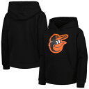 アウタースタッフ オリオールズ チーム ロゴ フーディー パーカー 黒色 ブラック ジュニア キッズ 【 OUTERSTUFF ORIOLES TEAM PRIMARY LOGO PULLOVER HOODIE - BOYS' GRADE SCHOOL / BLACK 】 ベビー マタニティ トッ