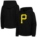 アウタースタッフ 海賊団 チーム ロゴ フーディー パーカー 黒色 ブラック ジュニア キッズ 【 OUTERSTUFF PIRATES TEAM PRIMARY LOGO PULLOVER HOODIE - BOYS' GRADE SCHOOL / BLACK 】 ベビー マタニティ トップス