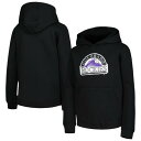 アウタースタッフ ロッキーズ チーム ロゴ フーディー パーカー 黒色 ブラック ジュニア キッズ 【 OUTERSTUFF ROCKIES TEAM PRIMARY LOGO PULLOVER HOODIE - BOYS' GRADE SCHOOL / BLACK 】 ベビー マタニティ トップ