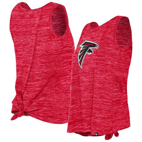 ファルコンズ タンクトップ レディース 赤 レッド ニューエラ WOMEN'S 【 NEW ERA NEW ERA FALCONS SPACE DYE TIE-BACK TANK - / RED 】 レディースファッション トップス Tシャツ カットソー