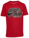 ナイキ ジョーダン ジャンプマン Tシャツ 赤 レッド 黒色 ブラック ジュニア キッズ 【 JORDAN JUMPMAN X NIKE BRIGHT T-SHIRT - BOYS' GRADE SCHOOL / RED BLACK 】 ベビー マタニティ トップス カットソー