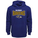 アウタースタッフ レイブンズ フーディー パーカー 紫 パープル ジュニア キッズ 【 OUTERSTUFF RAVENS DRAFT PICK PULLOVER HOODIE - BOYS' GRADE SCHOOL / PURPLE 】 ベビー マタニティ トップス