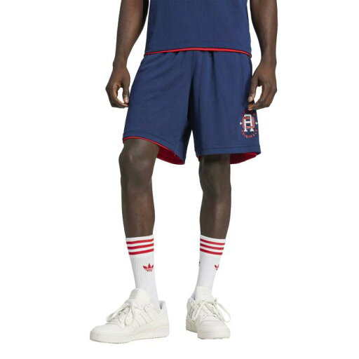アディダス Adidas Originals 【 Varsity Mesh Shorts Men's Night Indigo 】 ショーツ メンズファッション ズボン パンツ メンズ ナイト 藍色・インディゴ