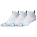 Lckr 【 3 Pack Performance No Show Socks Men's White 】 パフォーマンス ソックス・靴下 インナー 下着 ナイトウェア メンズ 靴下 レッグウェア 靴下 メンズ 白色 ホワイト