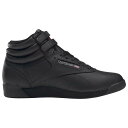 リーボック Reebok 【 Freestyle Hi Women's Black/Black 】 フリースタイル 靴 レディース靴 スニーカー レディース 黒色 ブラック