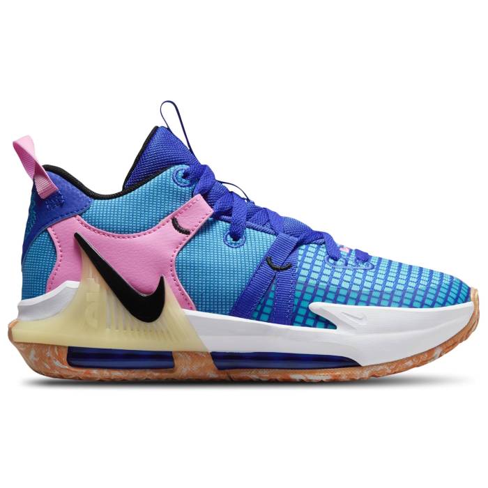 ʥ Nike  Lebron Witness Vii Girls' Grade School Hyper Royal/Black/Bl...