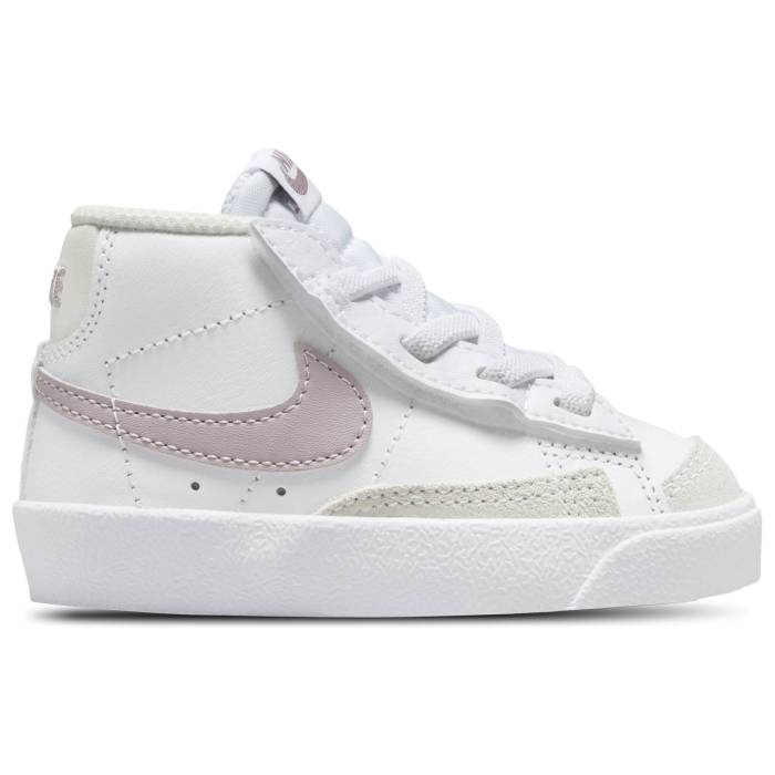 楽天スニケスナイキ Nike 【 Blazer Mid '77 Boys' Toddler White/Phantom/Light Violet Ore 】 ブレイザー ミッド キッズ ベビー マタニティ ベビーファッション 靴 スニーカー 白色 ホワイト 紫・バイオレット