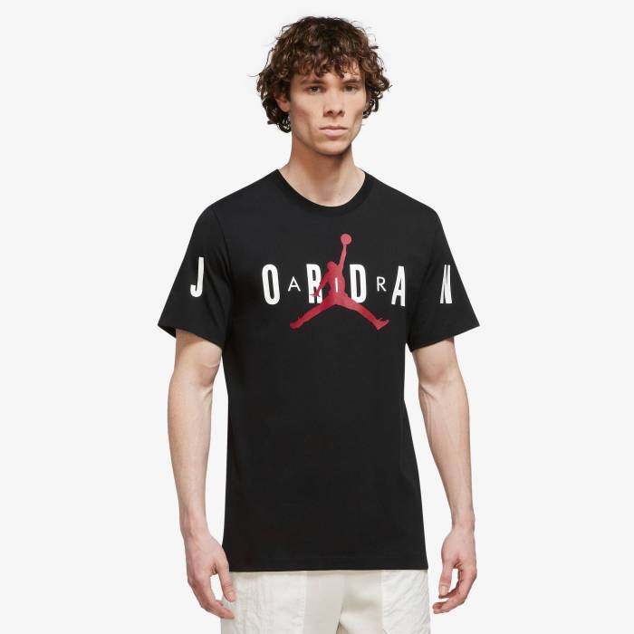 ナイキ ジョーダン Jordan 【 Air Stretch Short Sleeve T-Shirt Men's Red/Black 】 Sleeve スリーブ Tシャツ メンズファッション トップス Tシャツ カットソー メンズ Red 赤・レッド 黒色 ブラック