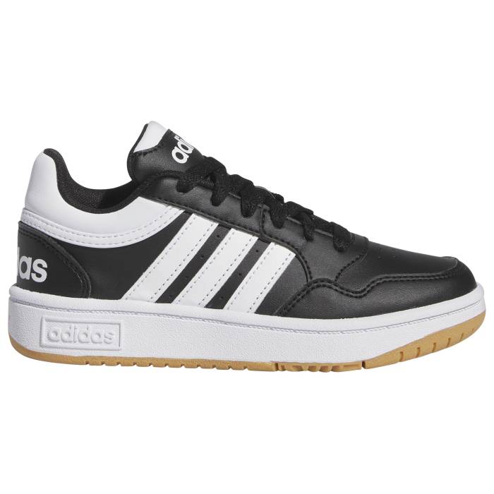 ǥ Adidas  Hoops 3.0 Boys' Grade School Core Black/Gum 3/Ftwr Whit...