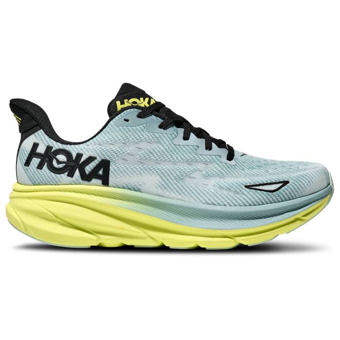 Hoka 【 Clifton 9 Men's Volt/Blue 】 スポーツ アウトドア ランニング マラソン シューズ メンズシューズ メンズ 青色 ブルー