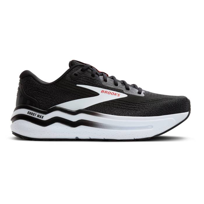 【★スーパーSALE★12/11深夜2時迄】ブルックス Brooks 【 Ghost Max 2 Men's Black/White/Fiery Red 】 マックス 靴 メンズ靴 スニーカー メンズ 黒色 ブラック 白色 ホワイト Red 赤・レッド