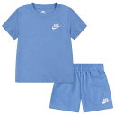 ナイキ Nike 【 Club Lbr Knit Shorts Set Boys' Toddler Blue Beyond 】 クラブ ニット ショーツ キッズ ベビー マタニティ ベビーファッション 上下セット セットアップ 青色 ブルー