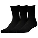 Lckr 【 3 Pack Performance Crew Socks Men's Black 】 パフォーマンス クルー ソックス・靴下 インナー 下着 ナイトウェア メンズ 靴下 レッグウェア 靴下 メンズ 黒色 ブラック