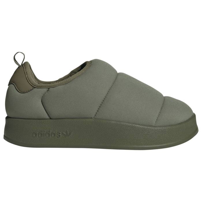 アディダス Adidas Originals 【 Puffylette Boys' Grade School Olive Strata/Olive Strata/Black 】 キッズ ベビー マタニティ キッズファッション 靴 スニーカー olive オリーブ 黒色 ブラック
