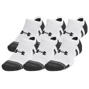 アンダーアーマー Under Armour 【 Perf Tech 6 Pack No Show Socks Men's White 】 テック ソックス・靴下 インナー 下着 ナイトウェア メンズ 靴下 レッグウェア 靴下 メンズ 白色 ホワイト