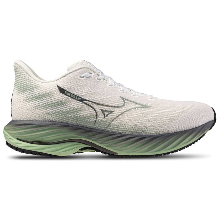 ミズノ Mizuno 【 Wave Rider 28 Men's Snow White/Frosty