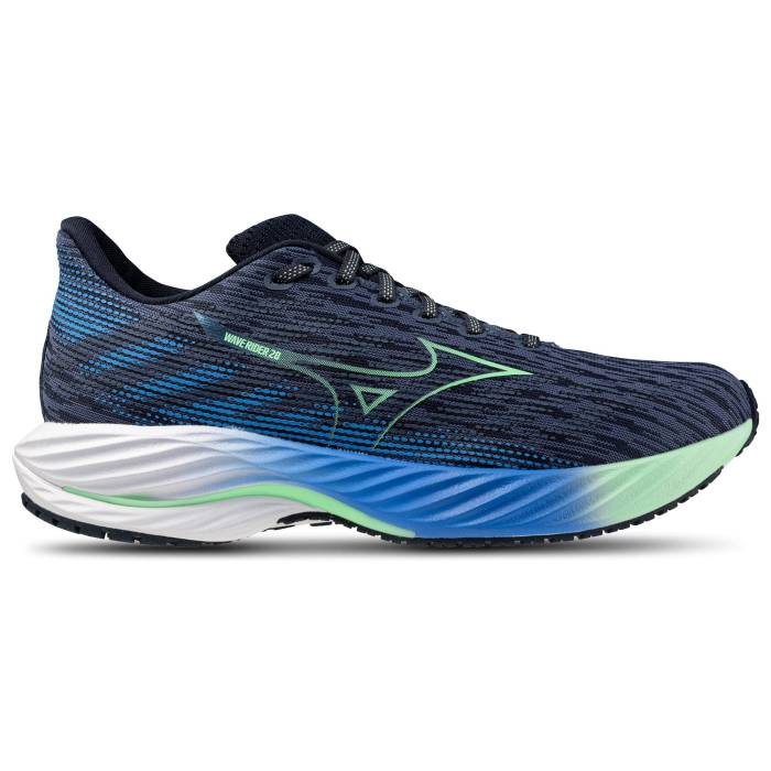 ミズノ Mizuno 【 Wave Rider 28 Men's Vintage Indigo/Ne