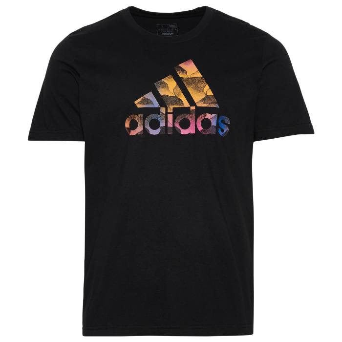 アディダス Adidas 【 Tiro Bos T-Shirt Men's Black/Multicolor 】 Tシャツ メンズファッション トップス Tシャツ カットソー メンズ 黒色 ブラック