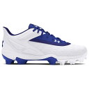 アンダーアーマー Under Armour 【 Leadoff Low Rm Jr 3.0 Boys' Grade School Royal/Royal/White 】 スポーツ アウトドア 野球 ソフトボール スパイク ジュニア キッズ 白色 ホワイト