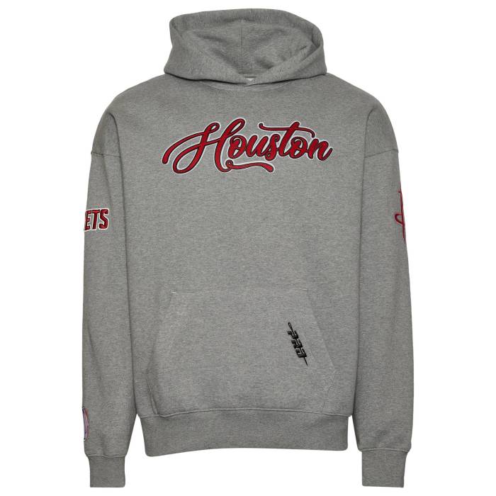 ץ Pro Standard  Rockets Cs Drop Shoulder Pullover Hoodie Men's...