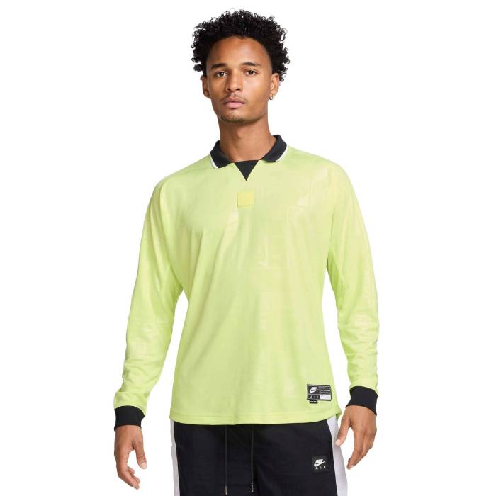 ʥ Nike  Air Long Sleeve Jersey Men's Black/Light Lemon Twist  Slee...
