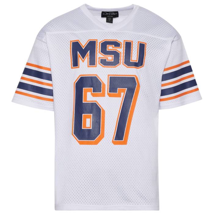 Campus Remix 【 Morgan State University Football Jersey Men's Orange/Blue 】 State スケートボー..