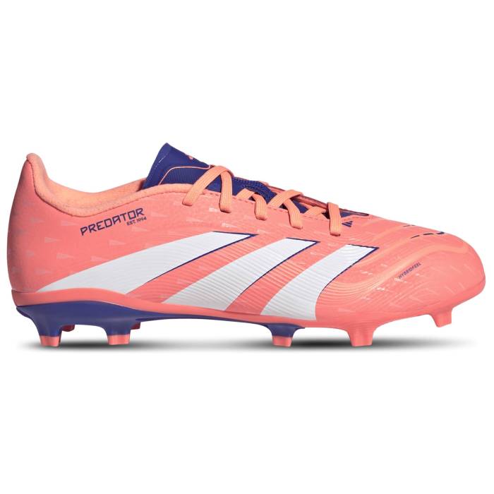 アディダス Adidas 【 Predator League Fg/Mg Boys' Grade School Signal Coral/Ftwr White 】 プレデター ジュニア キッズ 白色 ホワイト