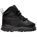 ナイキ Nike 【 Manoa Boys' Toddler Black 】 マノア キッズ ベビー マタニティ ベビーファッション 靴 ブーティー 黒色 ブラック