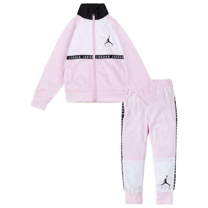楽天スニケスナイキ ジョーダン Jordan 【 Jumpman Air Blocked Tricot Set Boys' Toddler Pink Foam/Black 】 Jumpman ジャンプマン キッズ ベビー マタニティ ベビーファッション 上下セット セットアップ pink ピンク 黒色 ブ