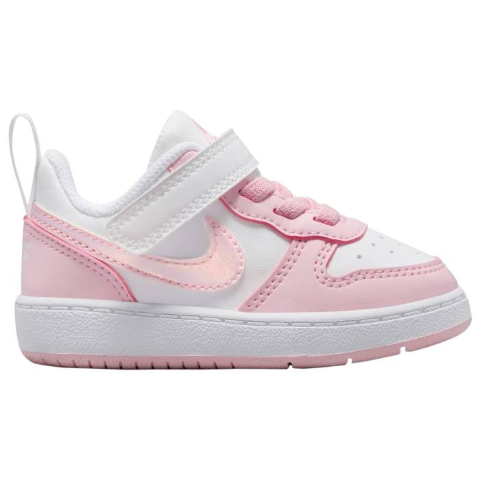 楽天スニケスナイキ Nike 【 Court Borough Low Recraft Girls' Toddler White/Pink Foam 】 コート キッズ ベビー マタニティ ベビーファッション 靴 スニーカー 白色 ホワイト pink ピンク