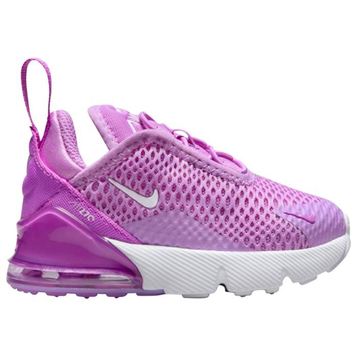 楽天スニケスナイキ Nike 【 Air Max 270 Boys' Toddler White/Rush Fuchsia 】 マックス キッズ ベビー マタニティ ベビーファッション 靴 スニーカー 白色 ホワイト rush ラッシュ
