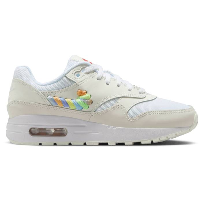 楽天スニケスナイキ Nike 【 Air Max 1 Se Boys' Grade School White/Metallic 】 マックス キッズ ベビー マタニティ キッズファッション 靴 スニーカー 白色 ホワイト