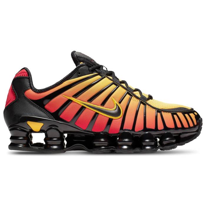 楽天スニケスナイキ Nike 【 Shox Tl Men's Black/University Red/Amarillo 】 Shox ショックス 靴 メンズ靴 スニーカー メンズ 黒色 ブラック Red 赤・レッド