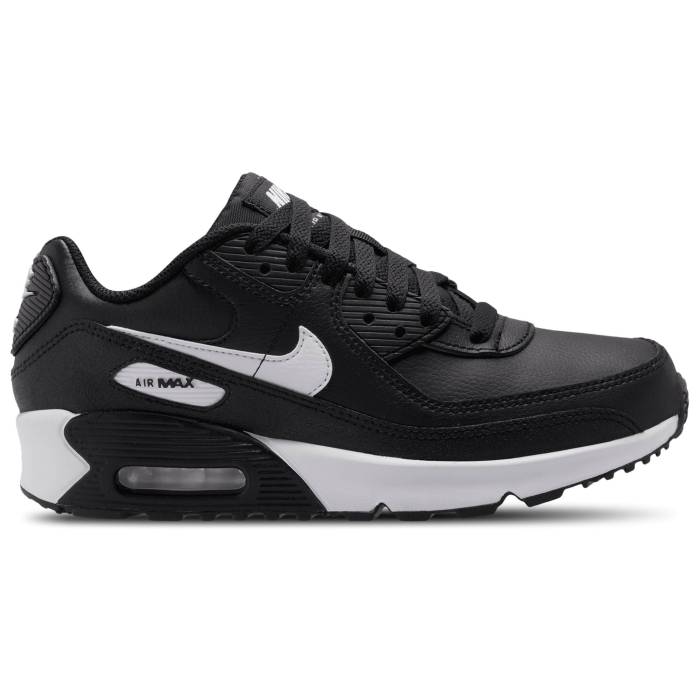 ʥ Nike  Air Max 90 Boys' Grade School White/Black/Black  ޥå å ...